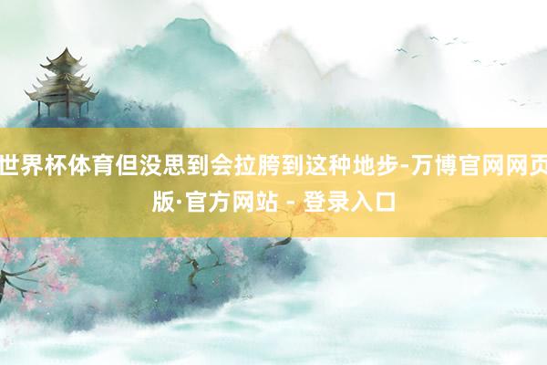 世界杯体育但没思到会拉胯到这种地步-万博官网网页版·官方网站 - 登录入口